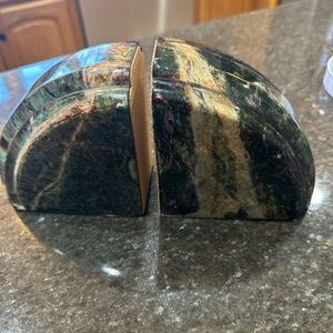 Art deco Marble Bookends